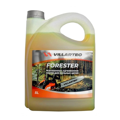 Всесезонное адгезионное масло для пильных цепей VILLARTEC FORESTER 5L