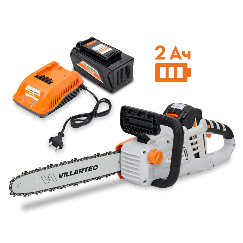 STIHL SА40 SET AM402 + AC402 Аккумуляторная цепная мотопила   VILLARTEC SA40Set2, Пилы цепные аккумуляторные Штиль