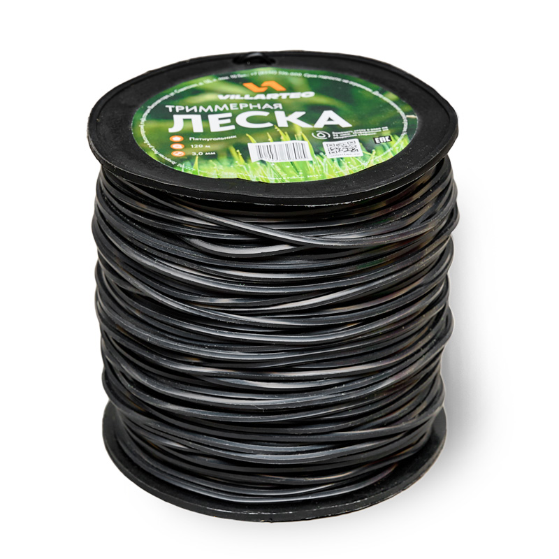 Cтруна триммерная пятиуг. сечения  3,0 мм х 120 м  VILLARTEC Z0000030120
