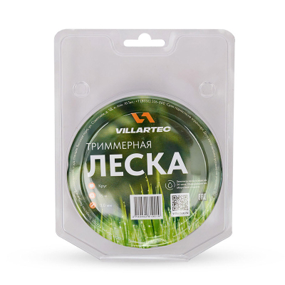 Cтруна триммерная кр. сечения  3,0 мм х 15 м  VILLARTEC