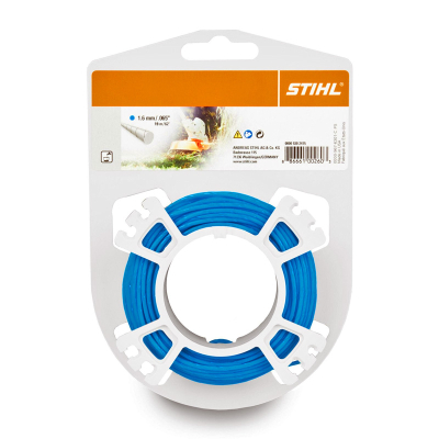 Косильная струна Ø 1,6 мм х 19 м STIHL круглого сечения,беcшумная, синий