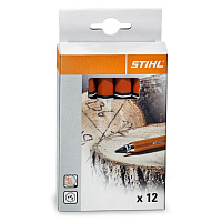 STIHL Мел маркировочный красный (упаковка12 шт) 00008811501, Маркировочные средства Штиль