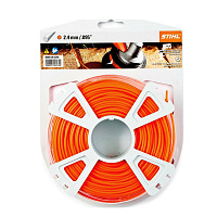 Косильная струна Ø 2,4 мм х 83 м STIHL круглого сечения оранжевый 00009302340