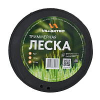 Cтруна триммерная кр. сечения  3,0 мм х 120 м  VILLARTEC K0000030120